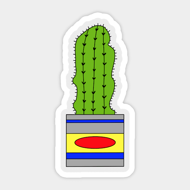 Cute Cactus Design #26: The Cactus Statue Sticker by DreamCactus